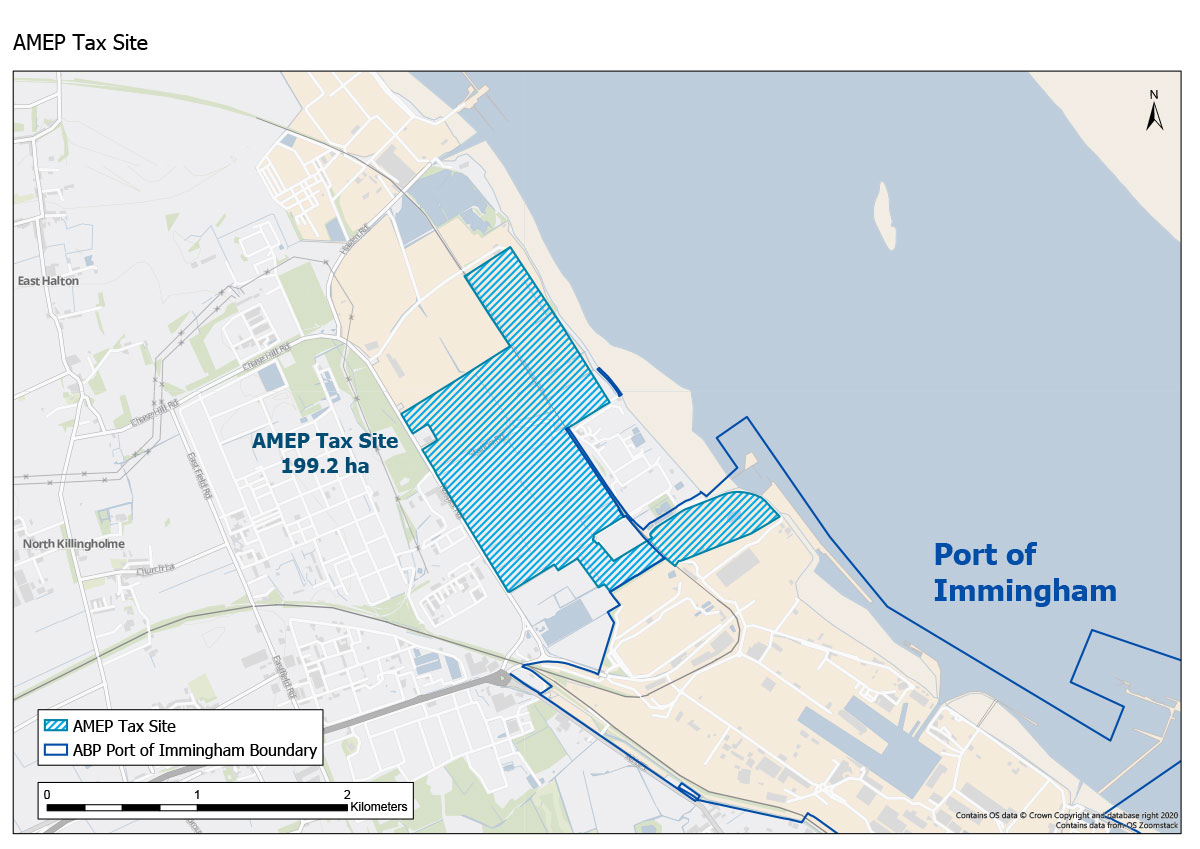 Humber Freeport Able Marine Energy Park site map